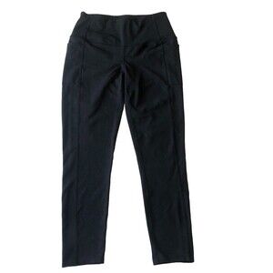 Skechers Women’s Capri Leggings Black High Waist side pockets Size Small